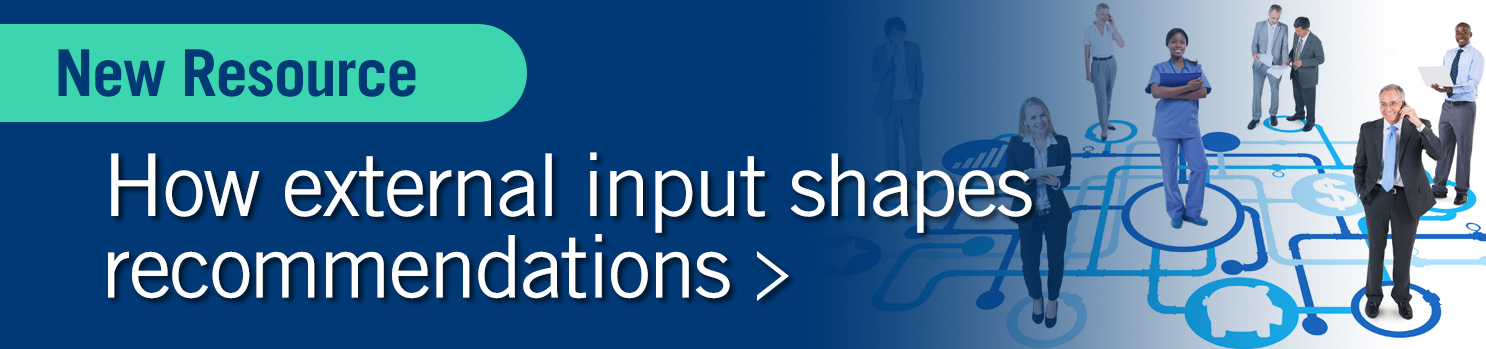 How external input shapes recommendations