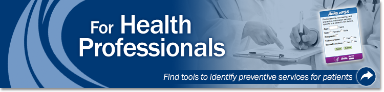 For Health Professionals Banner