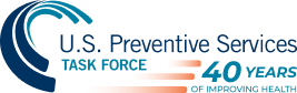 USPSTF 40th anniversary logo