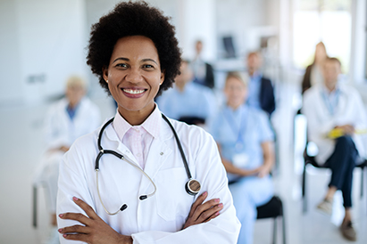 Image of smiling health professional